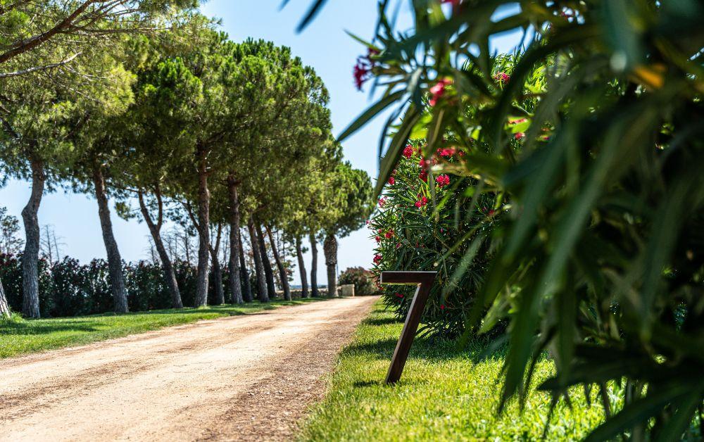 segnapassi da giardino in corten